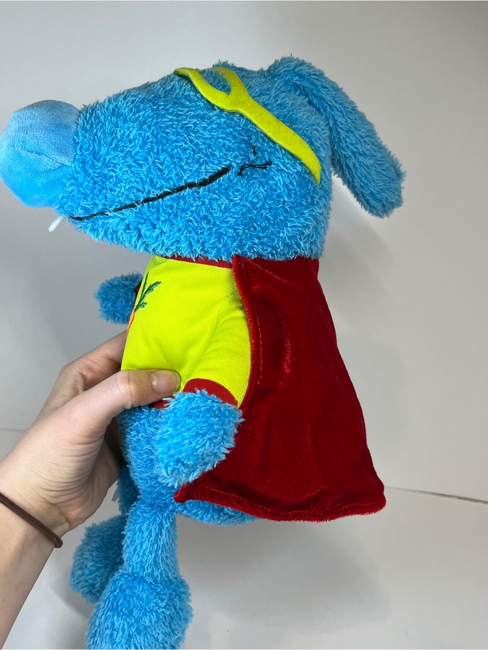 Disney Store Blue Bunny Town Plush Cape Mask Superhero Carrot 12" Rare HTF Toy - Picture 9 of 14